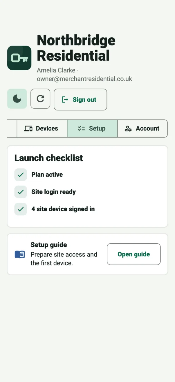 ConciergeDeck owner setup guide